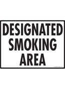 Designated Smoking Area Sign