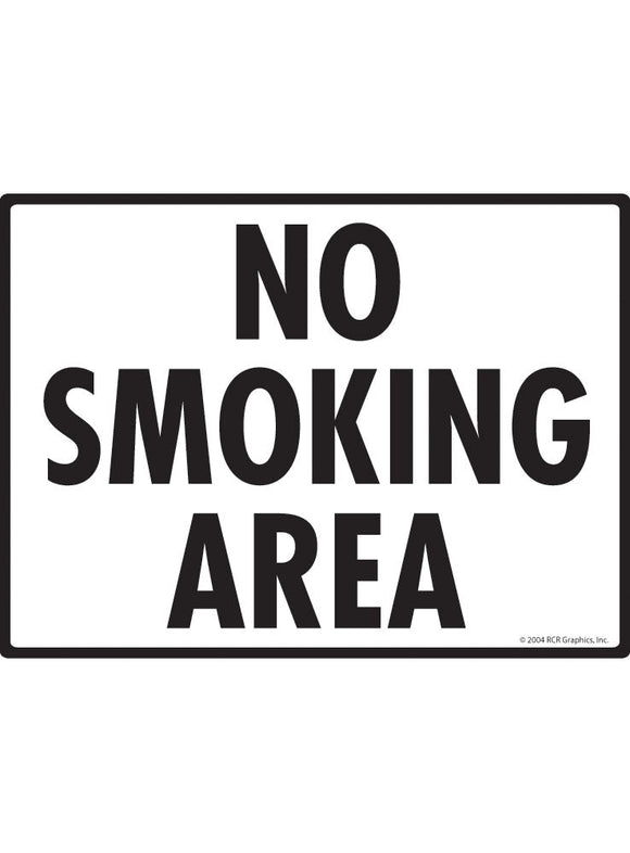 No Smoking Area Sign