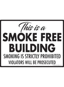 This is a Smoke Free Building Sign