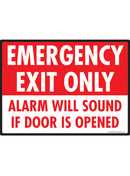 Emergency Exit Only Sign