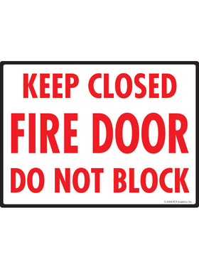 Keep Closed - Fire Door Sign