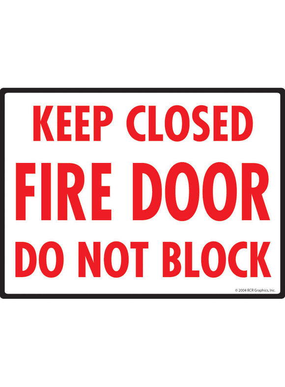 Keep Closed - Fire Door Sign