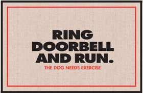 Ring Doorbell and Run Doormat
