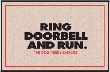 Ring Doorbell and Run Doormat