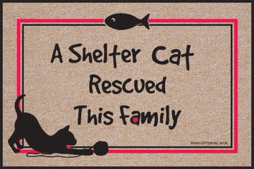A Shelter Cat Rescued This Family Doormat
