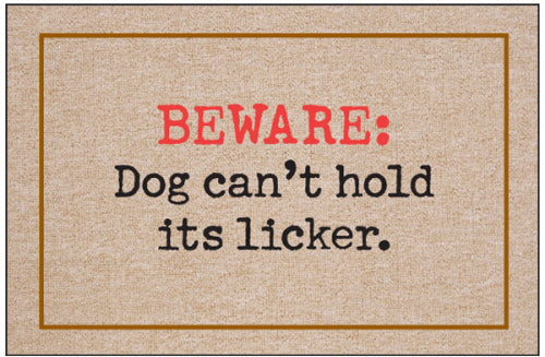 Beware: Dog Can't Hold Its Licker Doormat