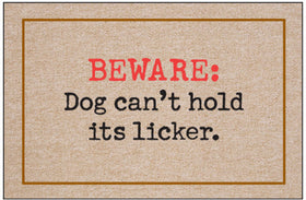 Beware: Dog Can't Hold Its Licker Doormat