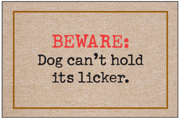Beware: Dog Can't Hold Its Licker Doormat