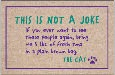 This is Not a Joke... the Cat Doormat