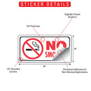 No Smoking Sign or Sticker - 6" x 3"-2
