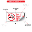 No Smoking In This Vehicle Sign or Sticker - 6" x 3"-3