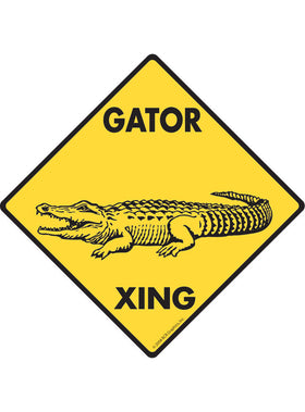Gator (Alligator) Xing Sign or Sticker