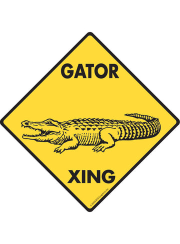 Gator (Alligator) Xing Sign or Sticker