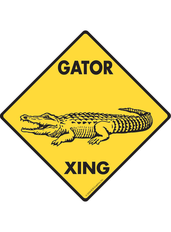 Gator (Alligator) Xing Sign or Sticker