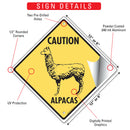 Caution Alpacas Signs or Sticker-4