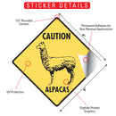 Caution Alpacas Signs or Sticker-3