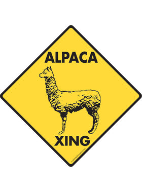 Alpaca Xing Sign or Sticker