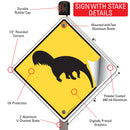Warning! Anteater Signs or Sticker-4