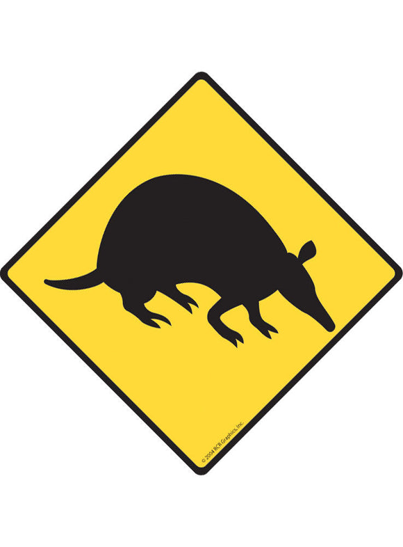 Armadillo Sign or Sticker