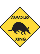 Armadillo Xing Sign or Sticker