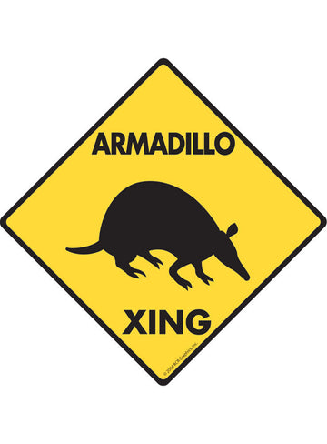 Armadillo Xing Sign or Sticker