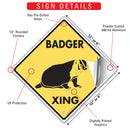 Badger Xing (Crossing) Animal Signs or Sticker-3