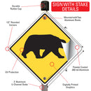 Warning! Bear Signs or Sticker-4
