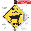 Billy Goat Xing (Crossing) Animal Signs or Sticker-4