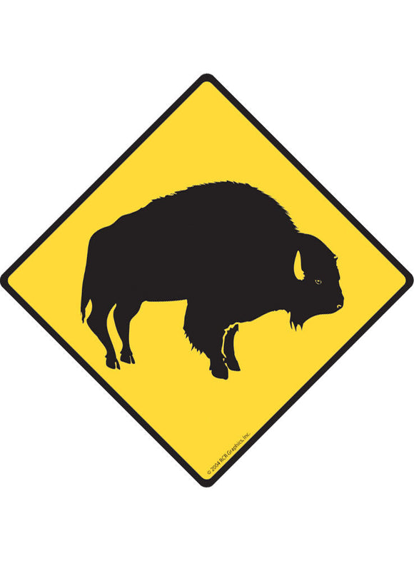 Bison Sign or Sticker