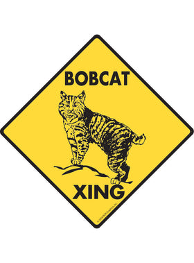 Bobcat Xing Sign or Sticker