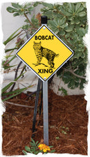 Bobcat Xing (Crossing) Animal Signs or Sticker-5