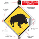 Warning! Buffalo Animal Signs or Sticker-4