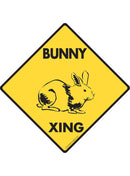 Bunny Xing Sign or Sticker