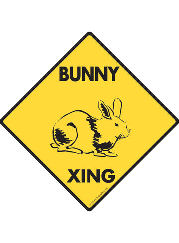 Bunny Xing Sign or Sticker