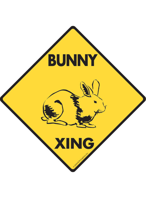 Bunny Xing Sign or Sticker