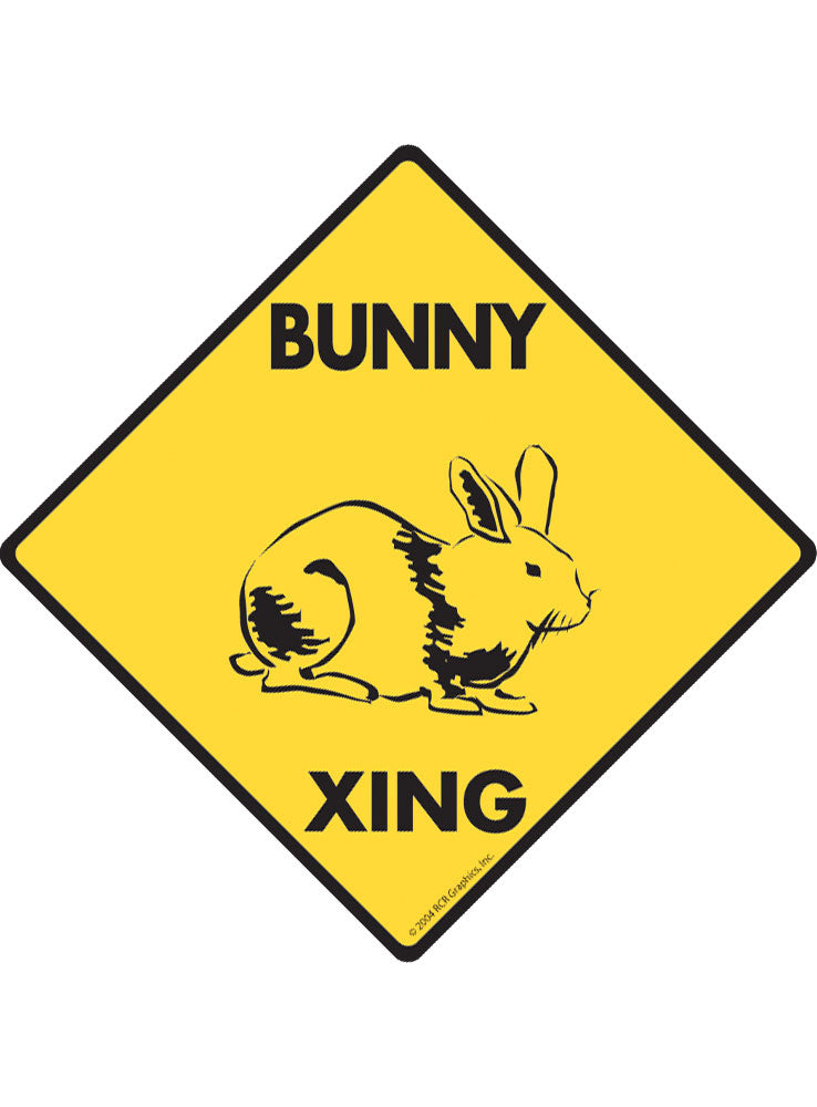 Bunny Xing Sign or Sticker
