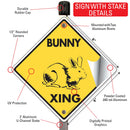 Bunny Xing (Crossing) Animal Signs or Sticker-4