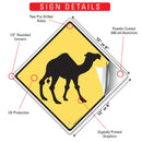 Warning! Camel Animal Signs or Sticker-3