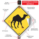 Warning! Camel Animal Signs or Sticker-4