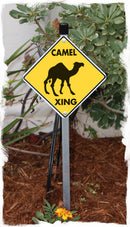 Camel Xing (Crossing) Animal Signs or Sticker-5