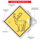 Warning! Caribou Animal Signs or Sticker-3