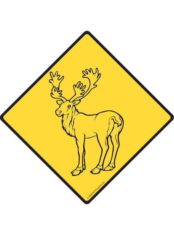 Caribou Sign or Sticker