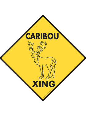Caribou Xing Sign or Sticker