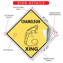 Chameleon Xing (Crossing) Reptile Signs or Sticker-3