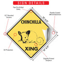 Chinchilla Xing (Crossing) Animal Signs or Sticker-3