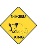 Chinchilla Xing Sign or Sticker