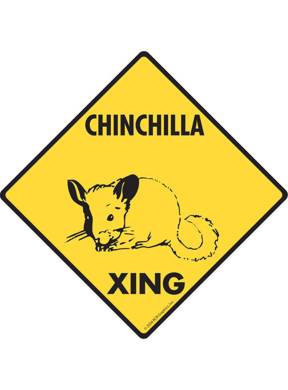 Chinchilla Xing Sign or Sticker