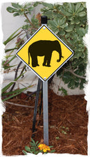 Warning! Elephant Animal Signs or Sticker-5