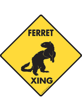 Ferret Xing Sign or Sticker