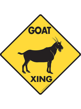 Goat Xing Sign or Sticker